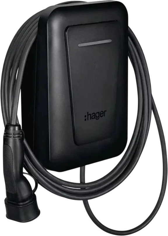 Borne de recharge Hager installée par Tom Électricité